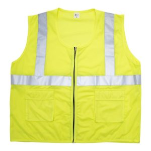 High Visibility Zipper Safety Vest